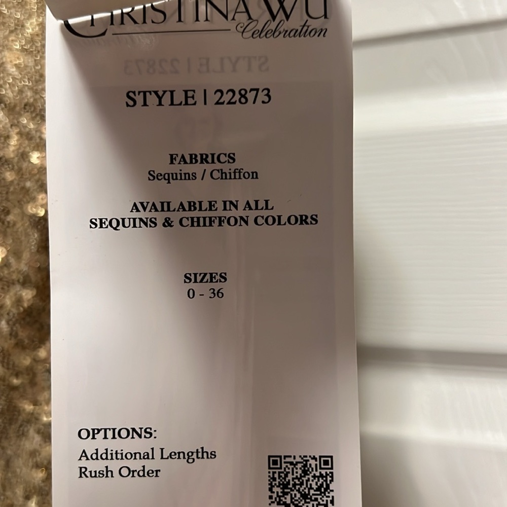 CHRISTINA WU DRESS - Picture 3 of 13